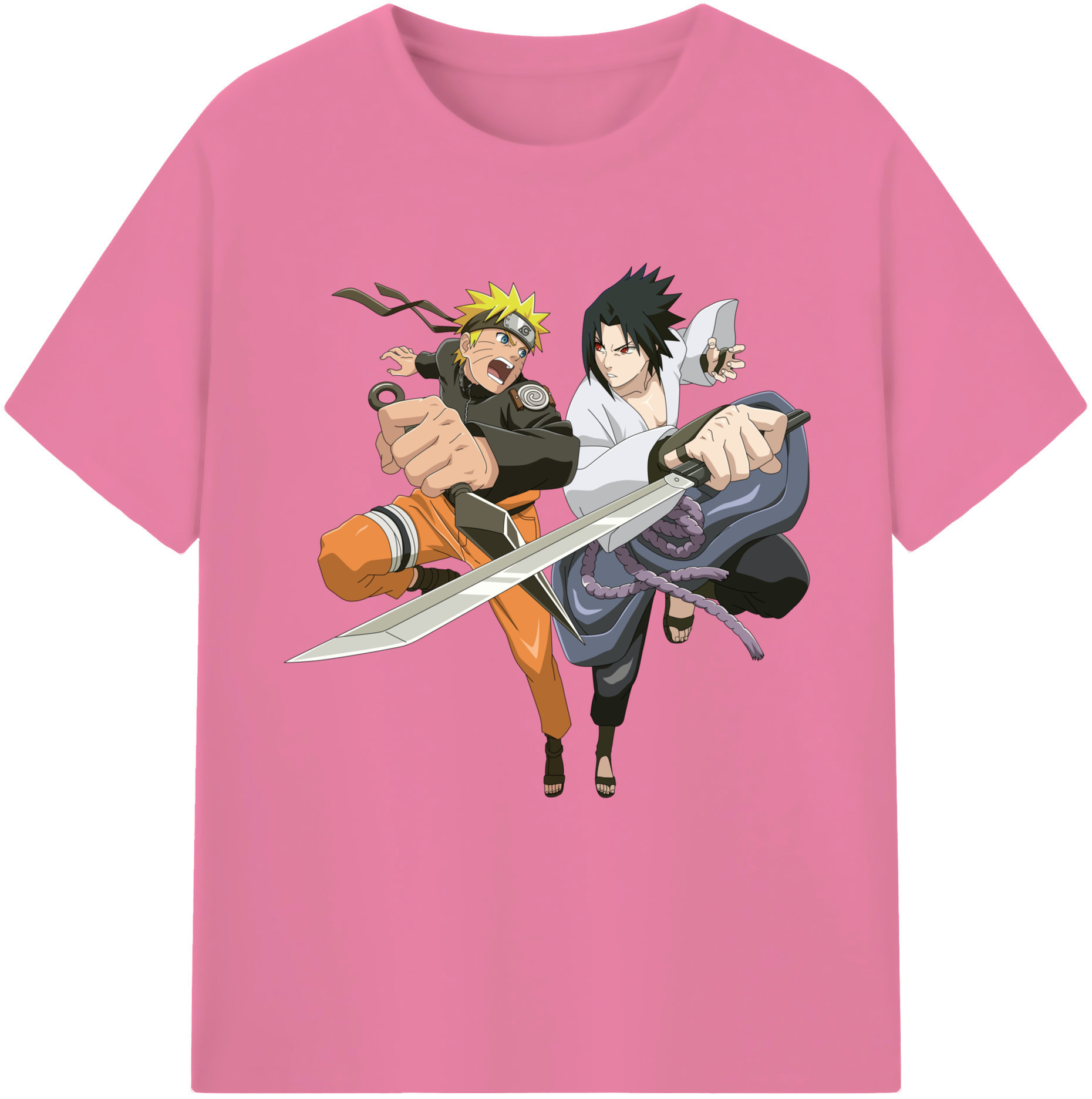 （画像用） NARUTO -ナルト- うずまき ナルト Uzumaki Naruto 綿100％半袖Tシャツ（フロントプリント）